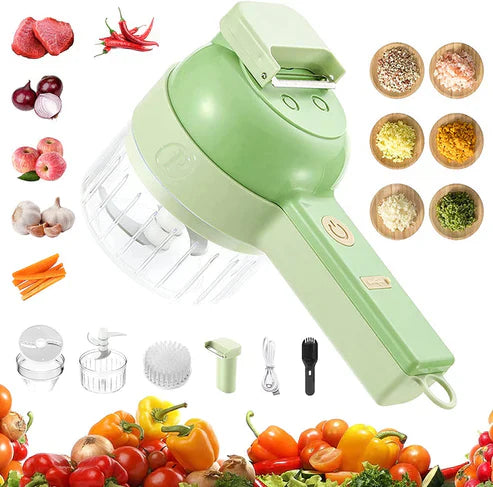 4 in 1 Handheld Electric Rechargeable Vegetable Cutter